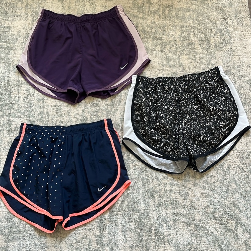 Set of 3, Nike Tempo Shorts, M